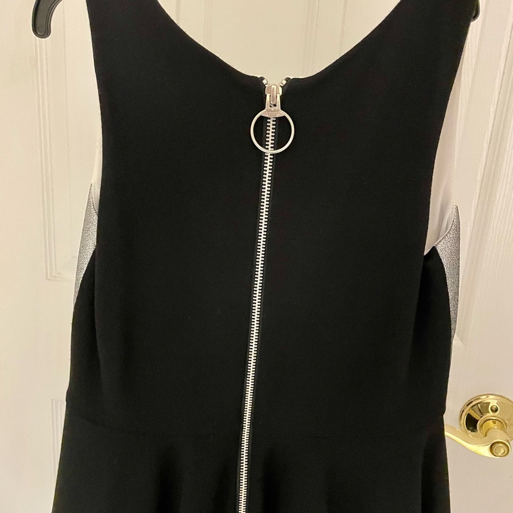 Silver, White, & Black Dress